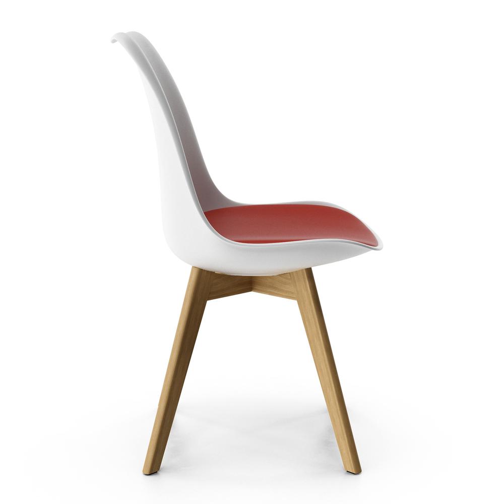 Celine - Natural Legs Side Chair, White / White Seat. Picture 20