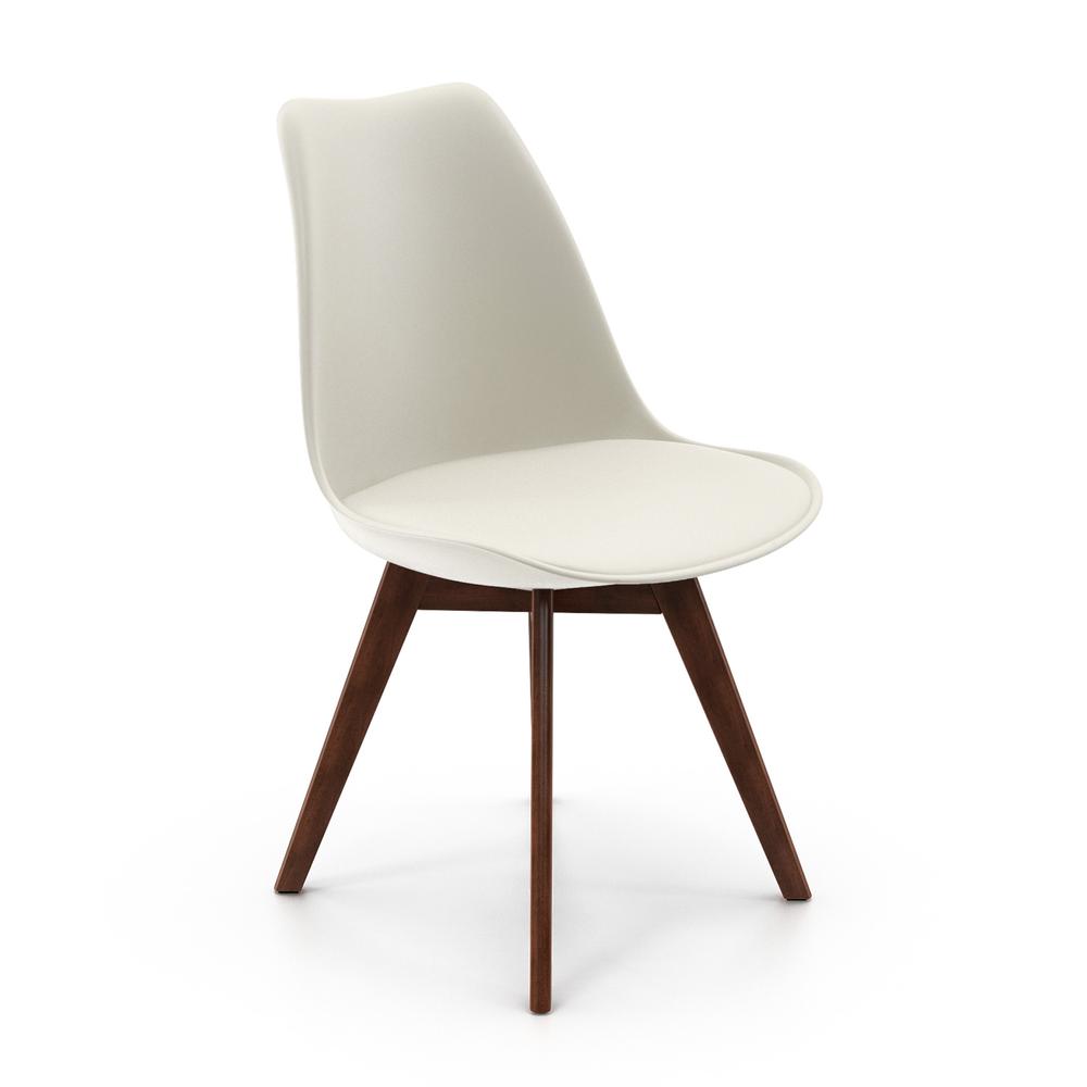 Celine - Natural Legs Side Chair, White / White Seat. Picture 22
