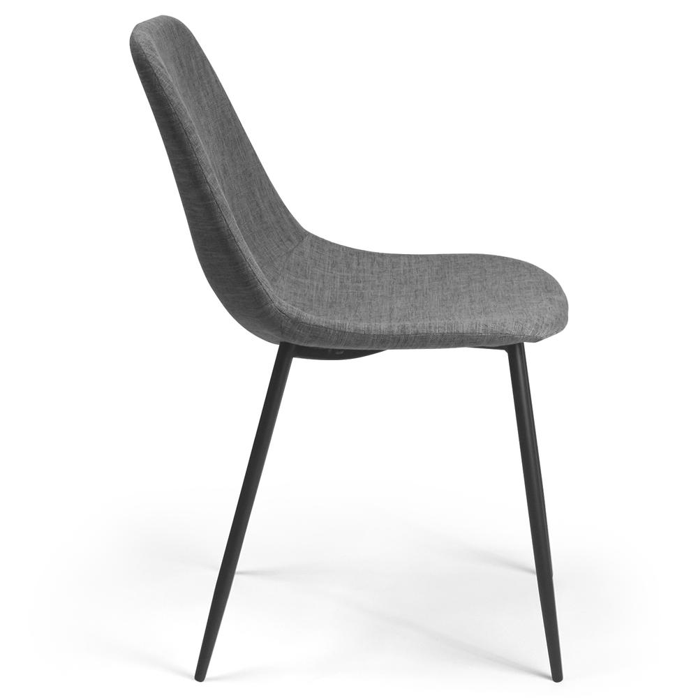 Maxine Chair, Grey Fabric. Picture 4