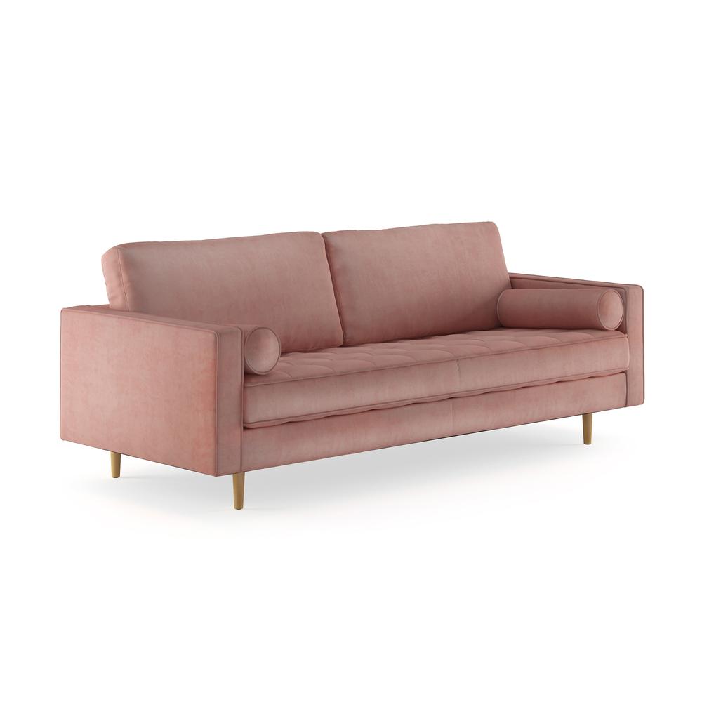 Bloomfield Velvet sofa, Blush Pink Velvet. Picture 2