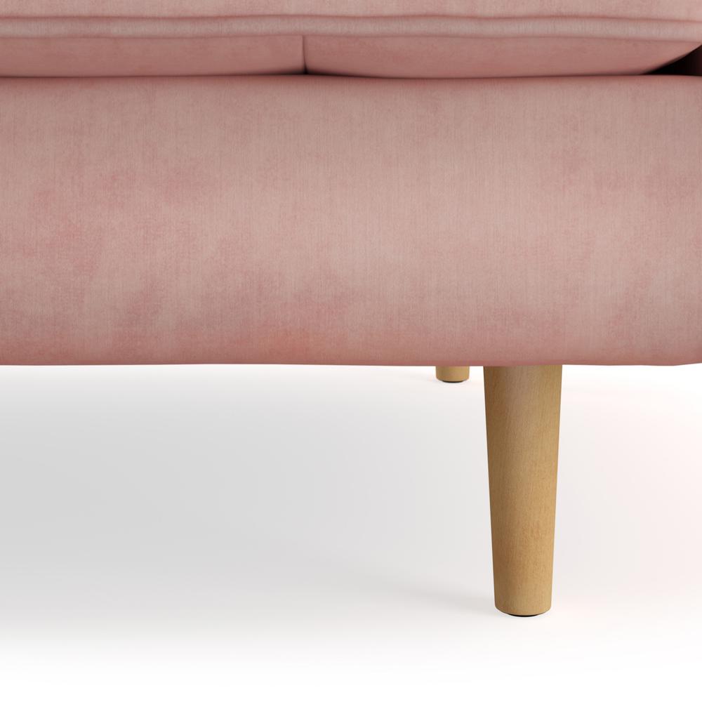 Bloomfield Velvet sofa, Blush Pink Velvet. Picture 6