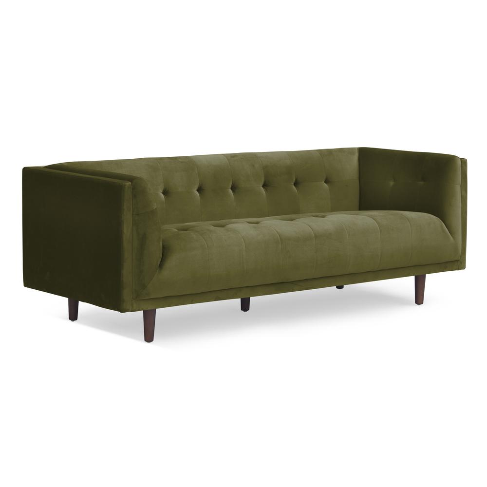 Cecily Sofa, Olive Green. The main picture.