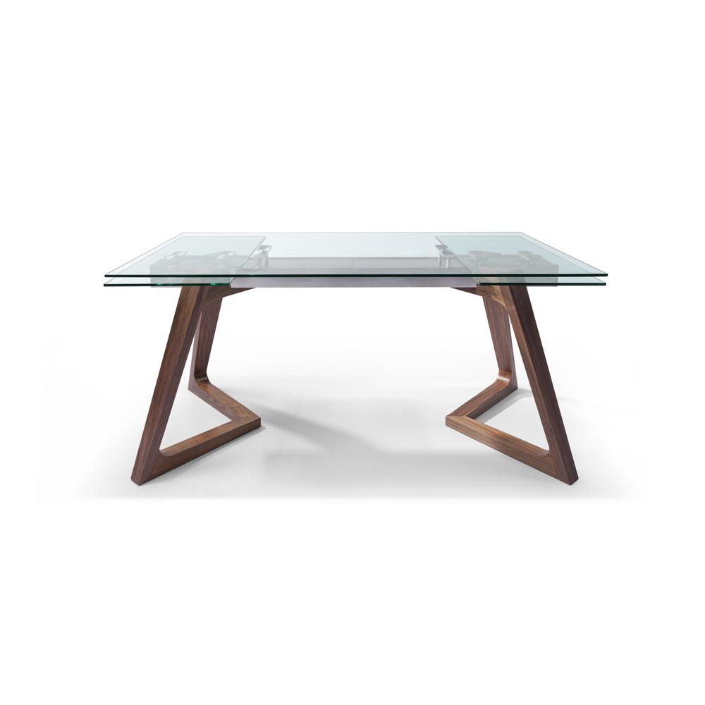 Delta Extendable Dining Table in Walnut. The main picture.