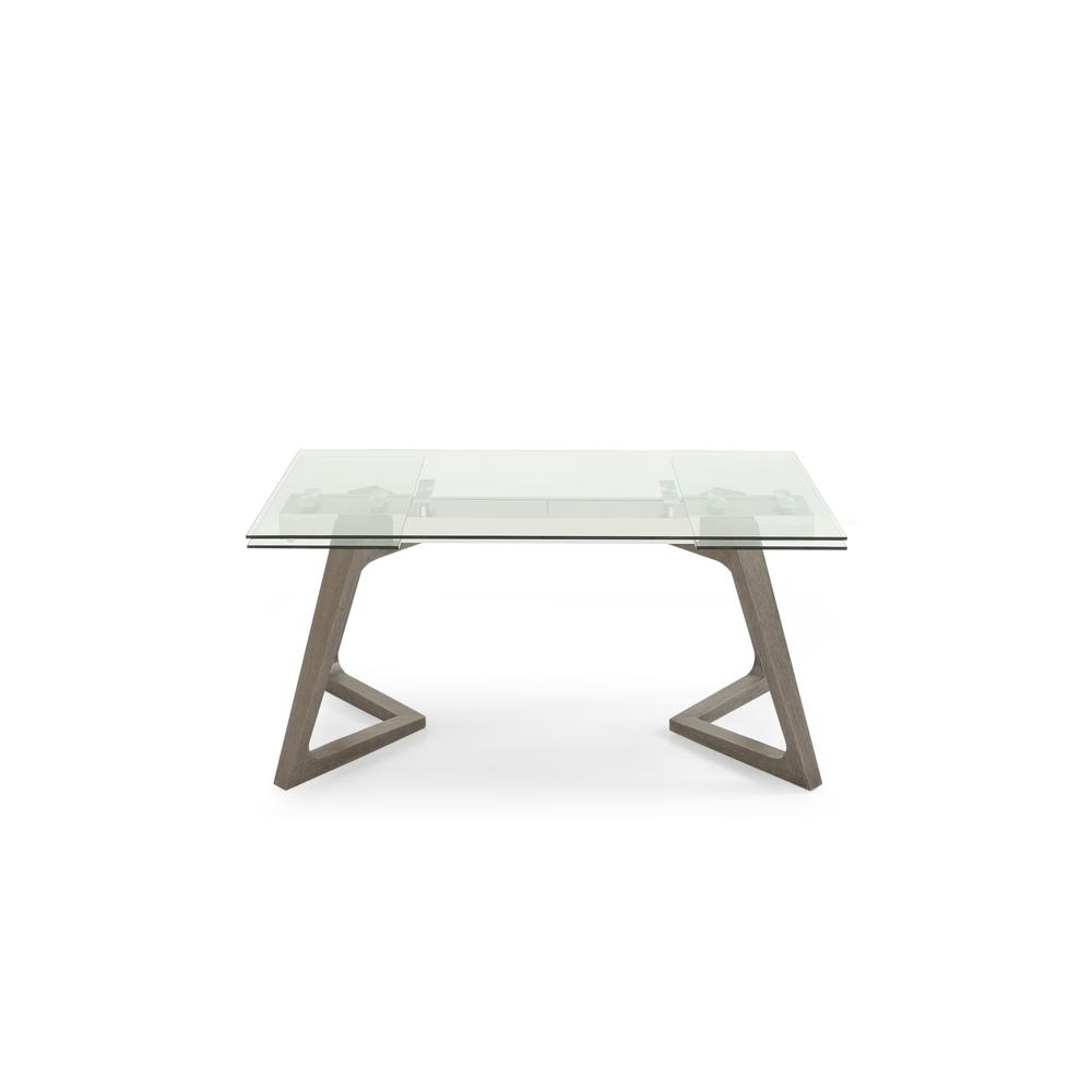 Delta Extendable Dining Table in Gray. Picture 4