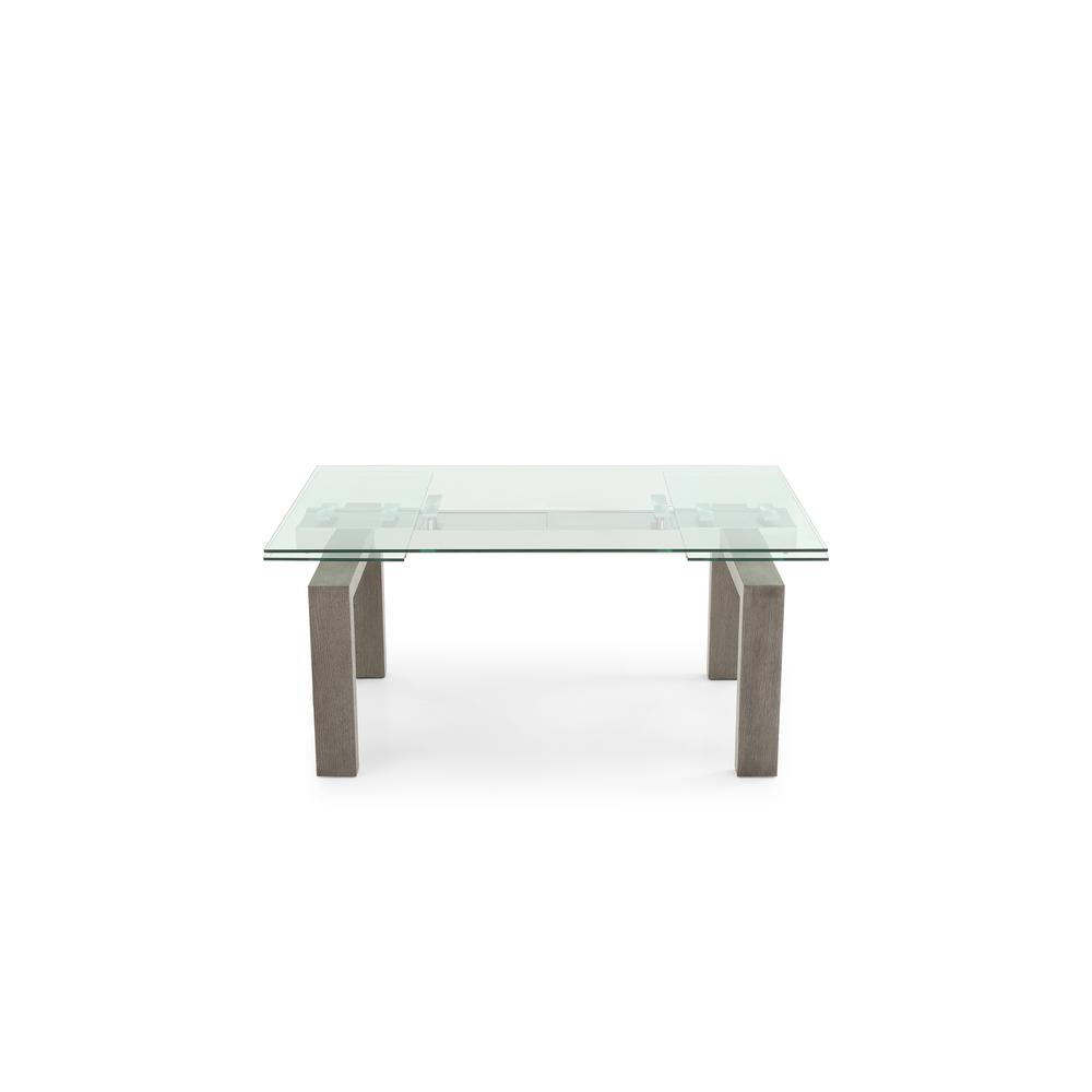 Davy Extendable Dining Table in Gray. Picture 5