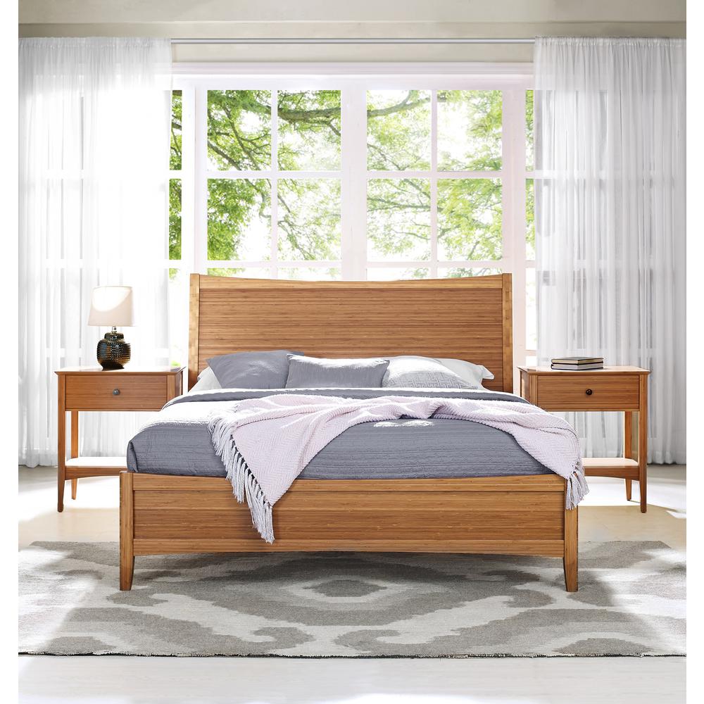 Willow Eastern King Platform Bed, Caramelized. Picture 13