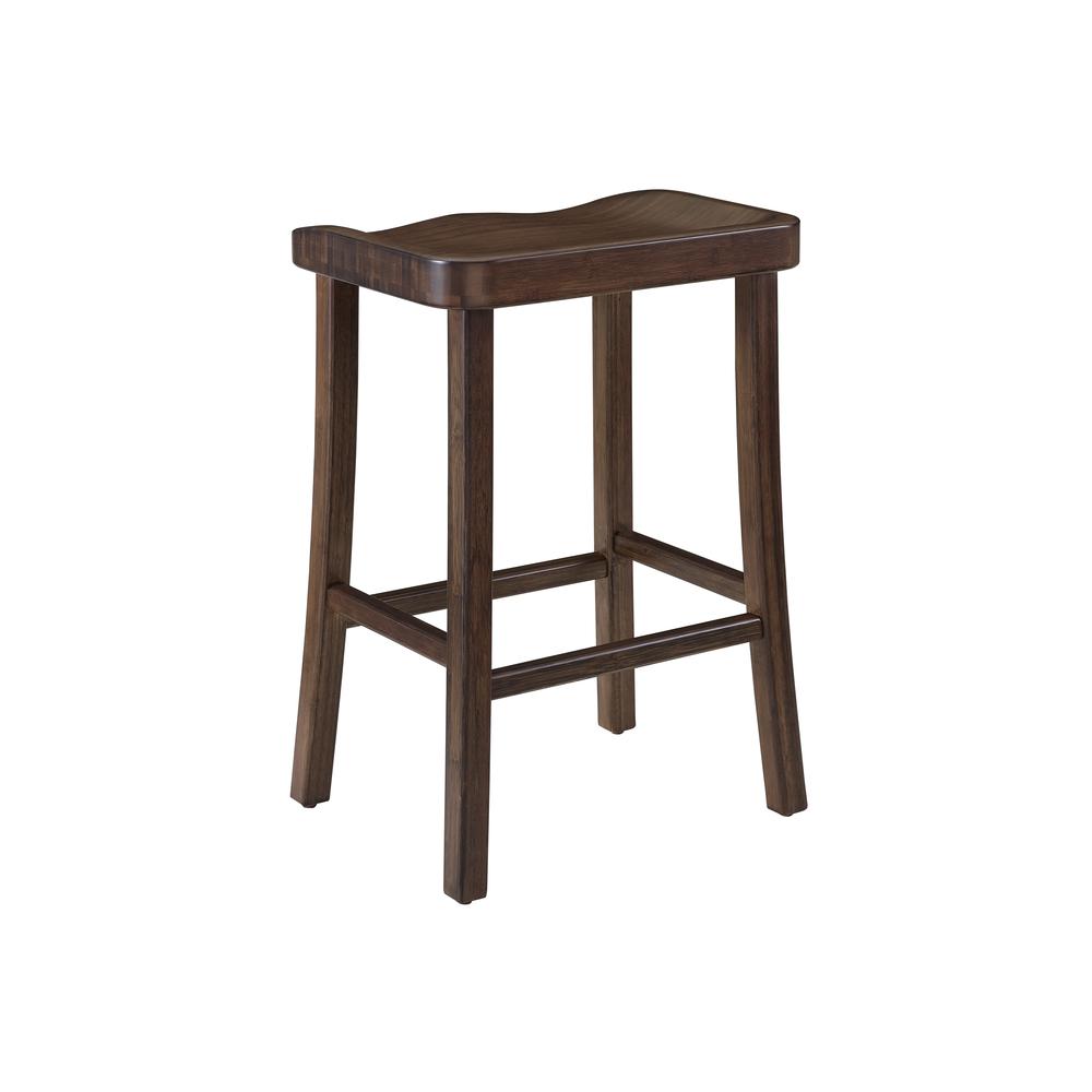 Tulip Counter Height Stool, Black Walnut, (Set of 2). Picture 7