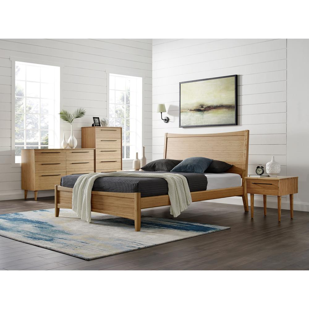 Willow Eastern King Platform Bed, Caramelized. Picture 15