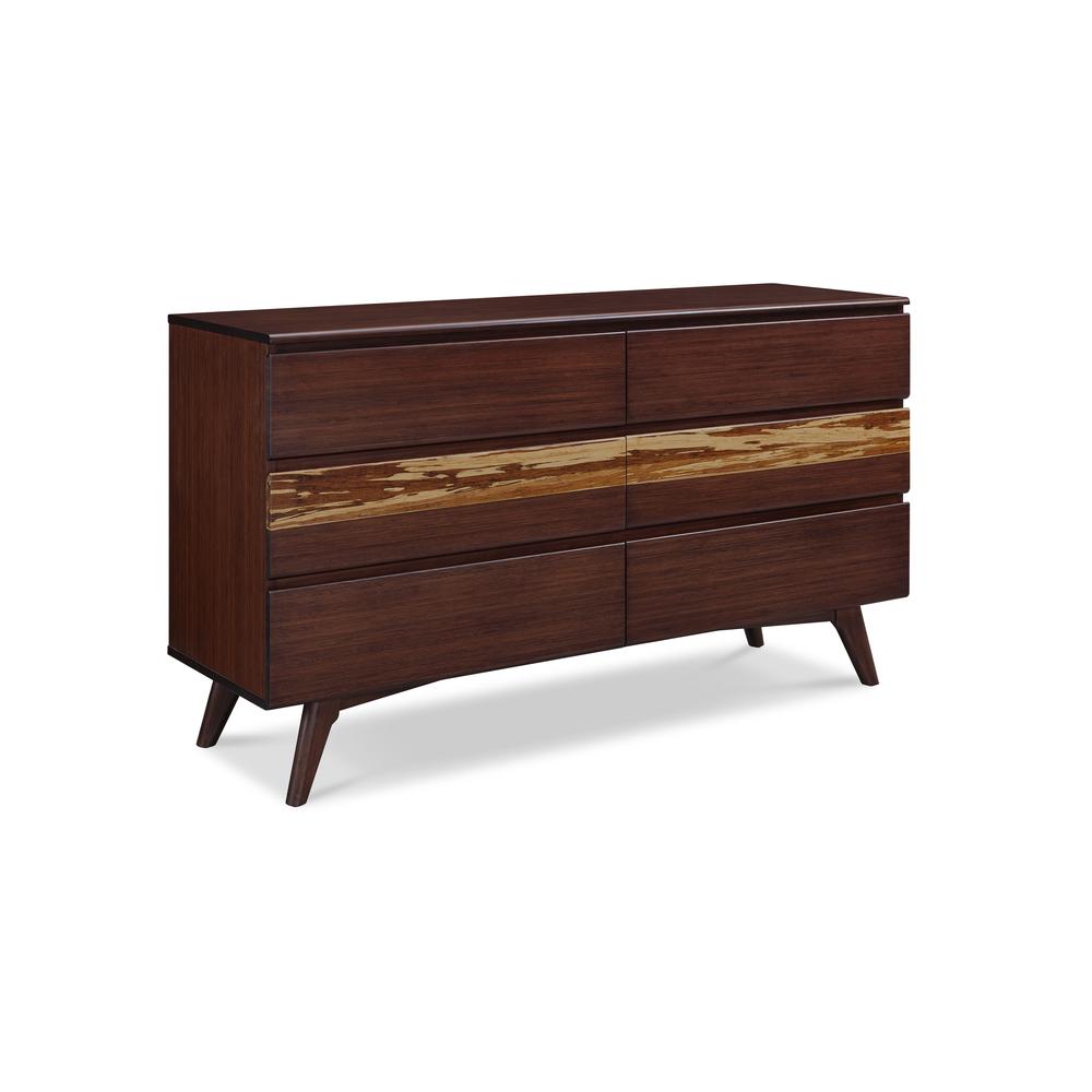 Azara Six Drawer Double Dresser, Sable. Picture 2