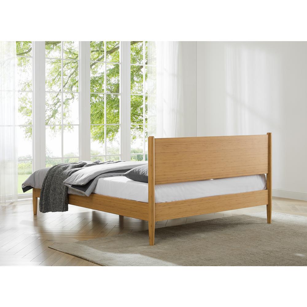 Ria Queen Platform Bed, Caramelized. Picture 6