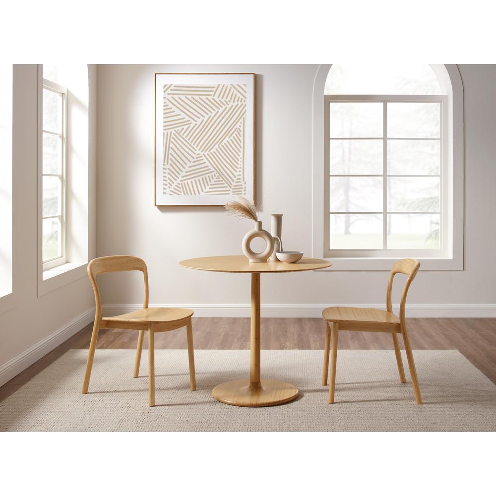 Hanna Dining Chair Bamboo Seat, Wheat (Set of 2). Picture 9