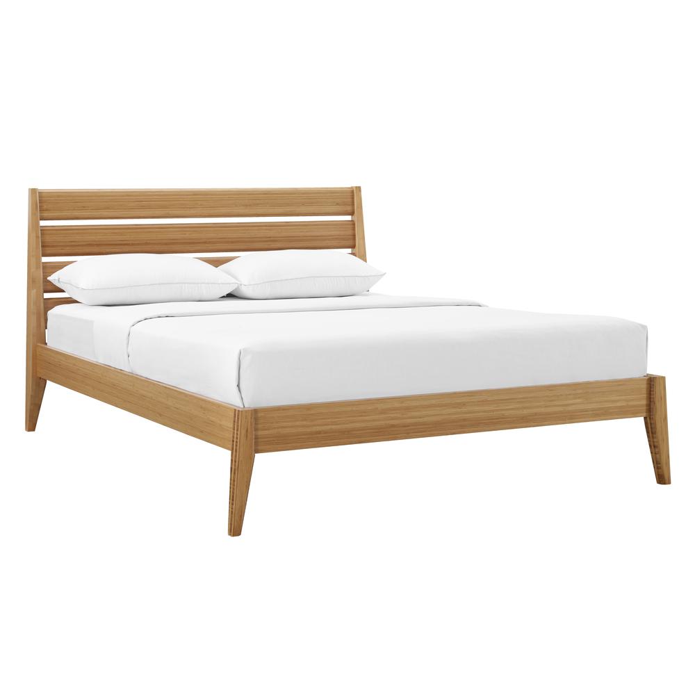 Sienna Queen Platform Bed, Caramelized. Picture 1