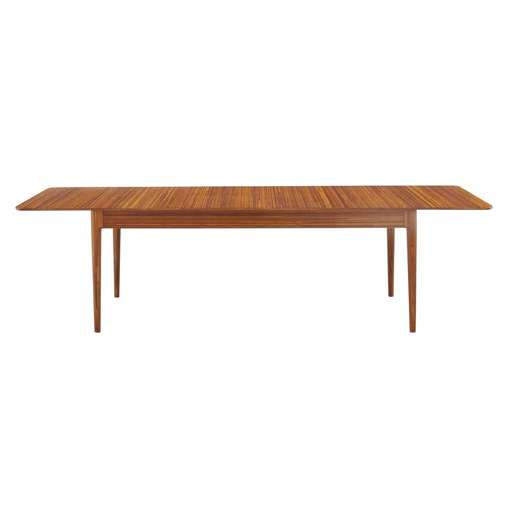 Erikka 110" Double-Leaves Extension Dining Table, Amber. Picture 11