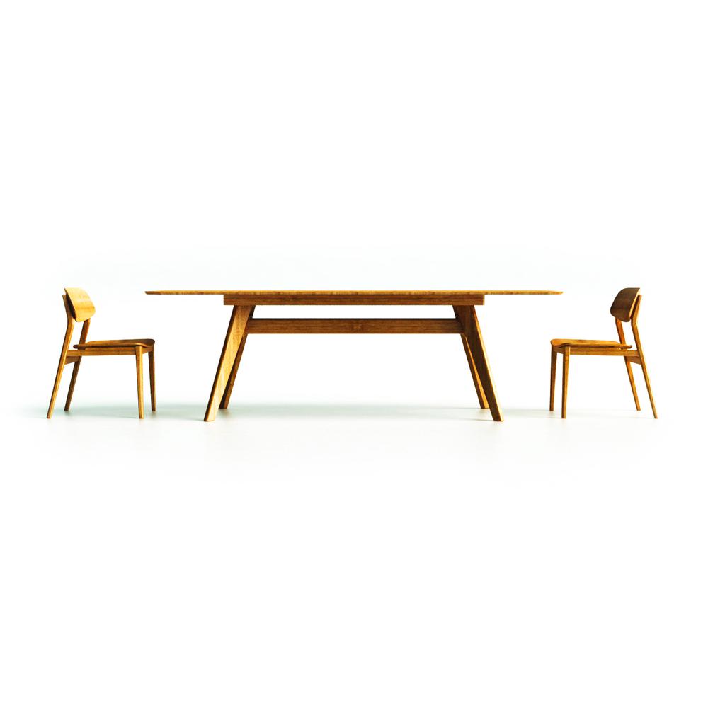 Currant 72 - 92" Extendable Dining Table, Caramelized. Picture 7