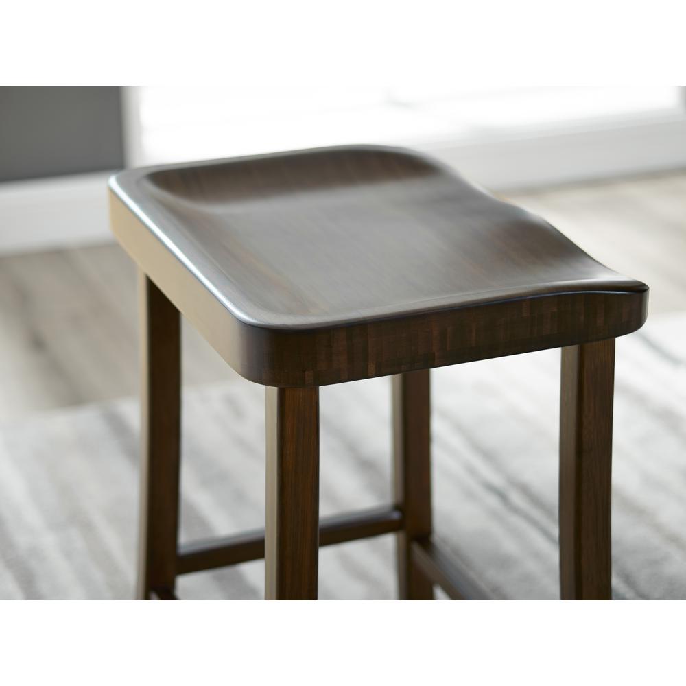 Tulip Counter Height Stool, Black Walnut, (Set of 2). Picture 15