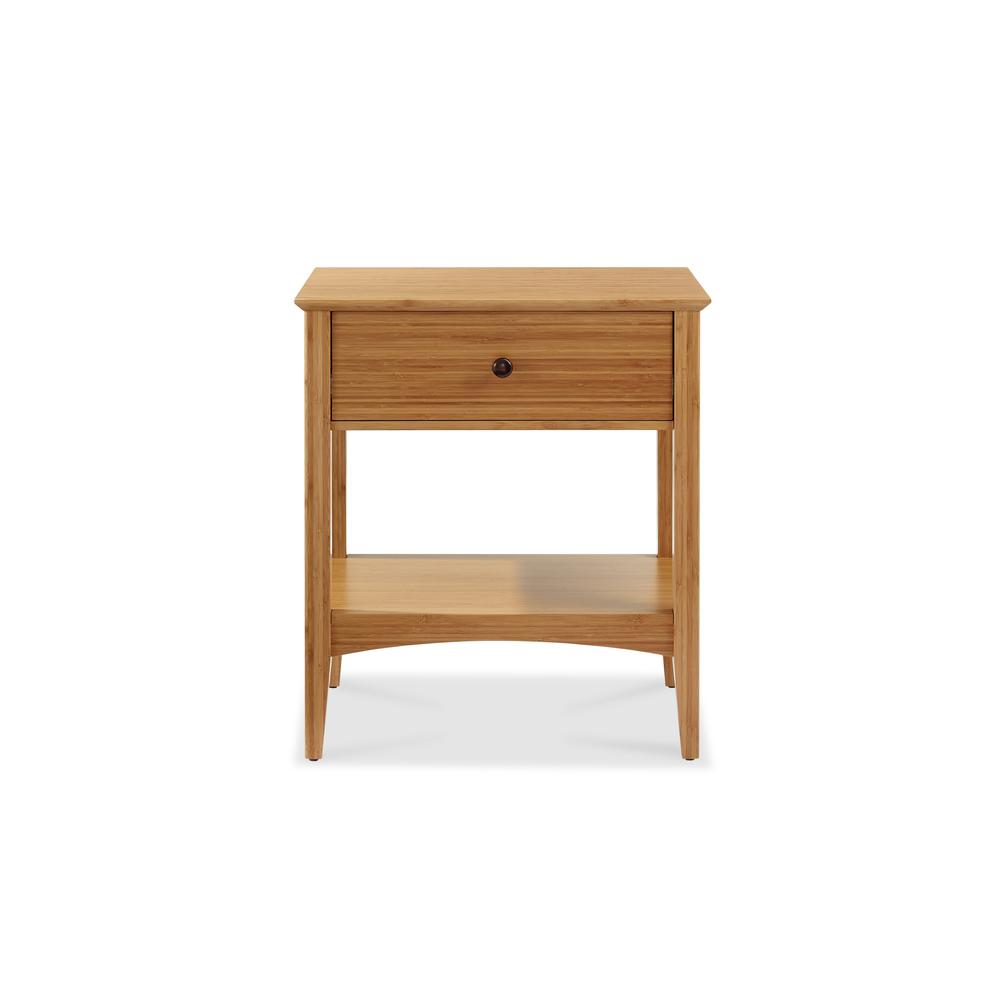 Willow 1 Drawer Nightstand, Caramelized. Picture 1