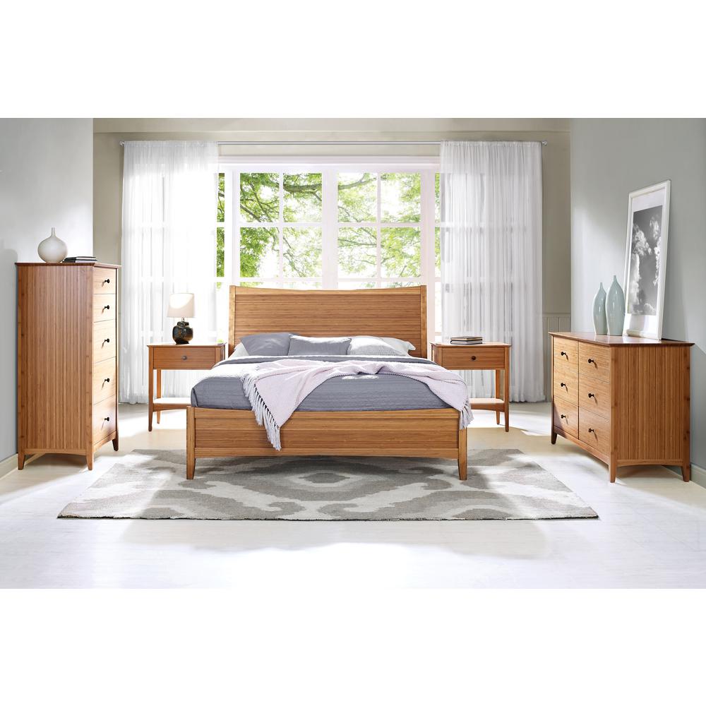 Willow Eastern King Platform Bed, Caramelized. Picture 10