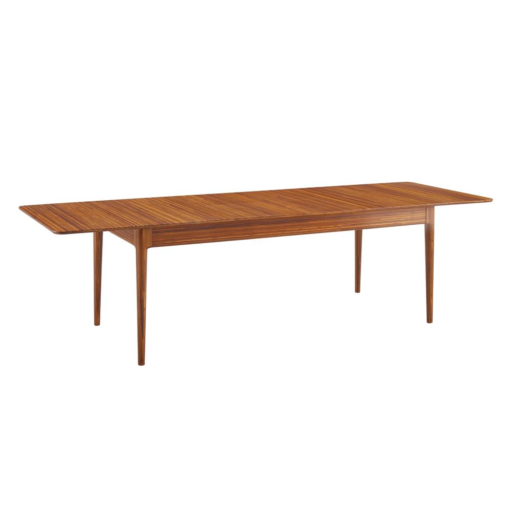 Erikka 110" Double-Leaves Extension Dining Table, Amber. Picture 10