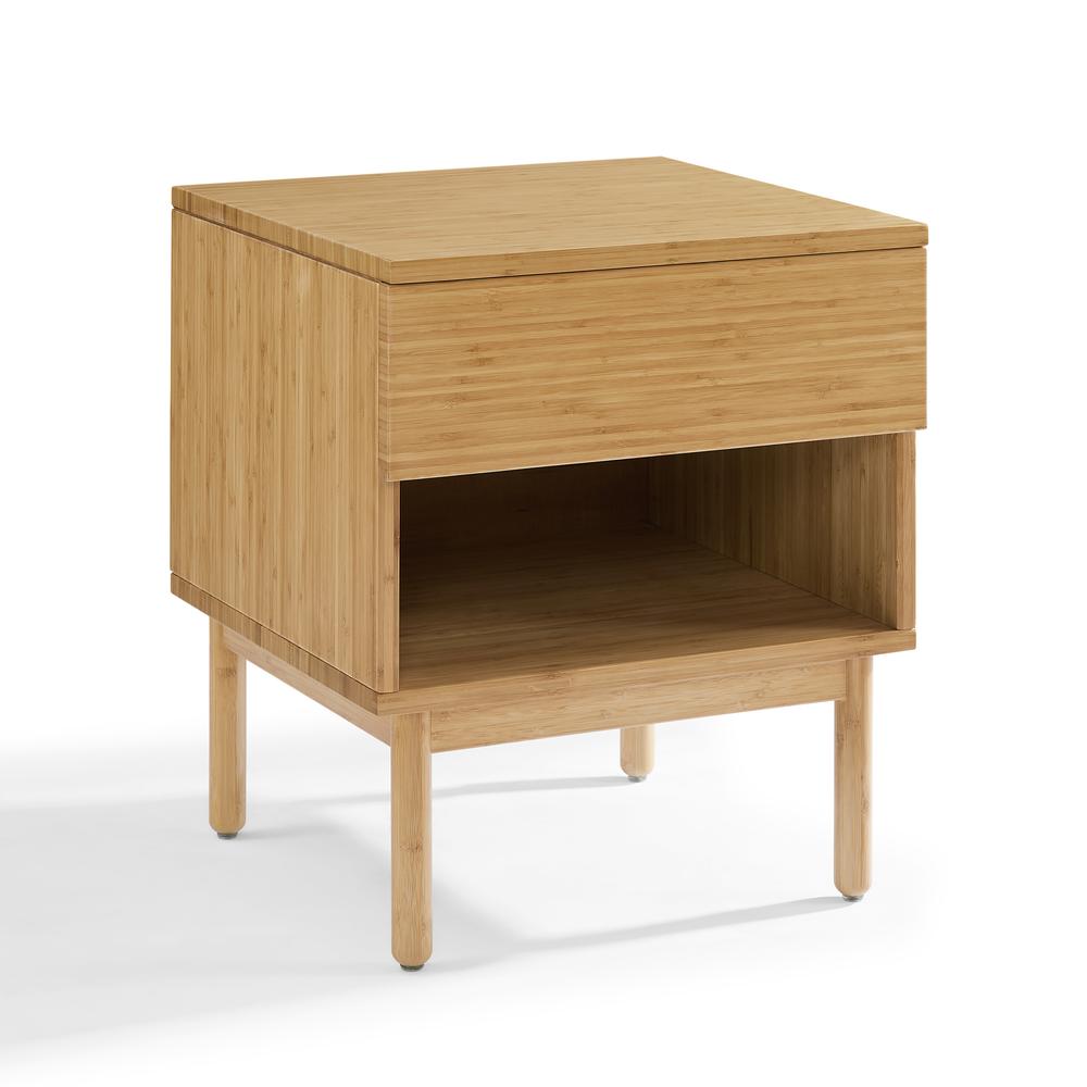 Ria 1 Drawer Nightstand, Caramelized. Picture 2