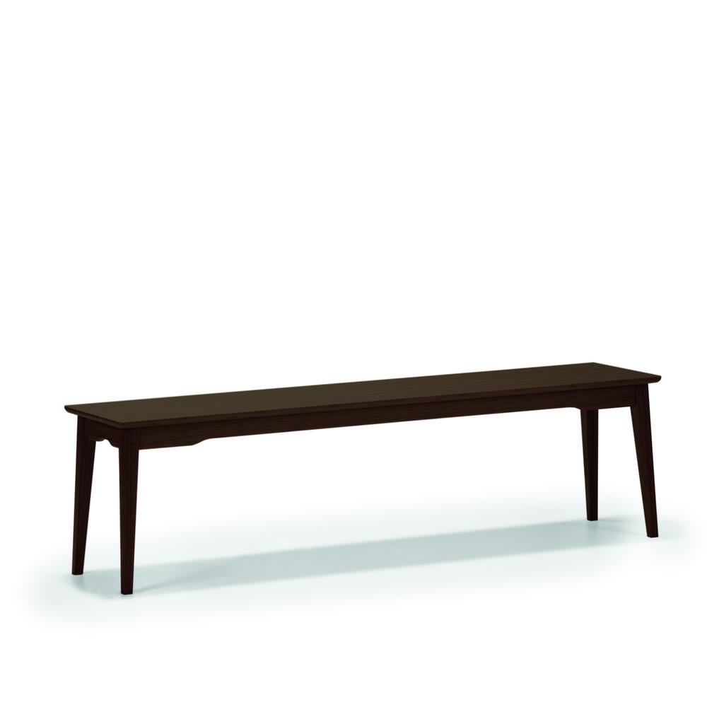 Currant Long Bench, Black Walnut. Picture 1