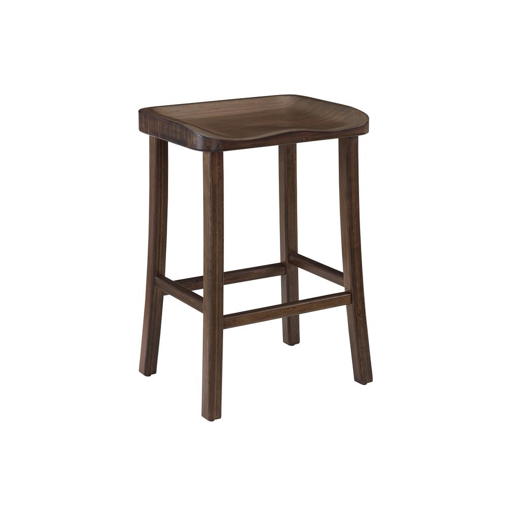 Tulip Counter Height Stool, Black Walnut, (Set of 2). Picture 1