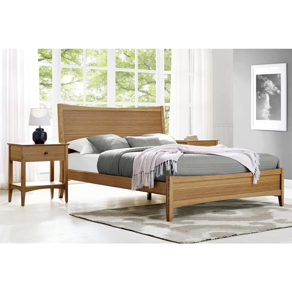 Willow Eastern King Platform Bed, Caramelized. Picture 11