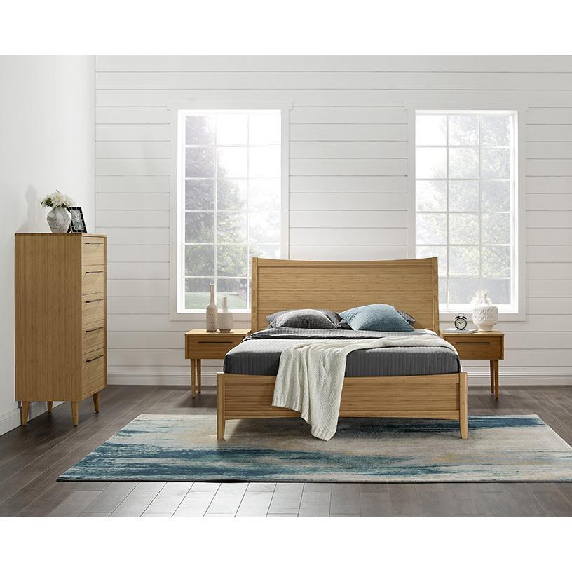 Willow Eastern King Platform Bed, Caramelized. Picture 21