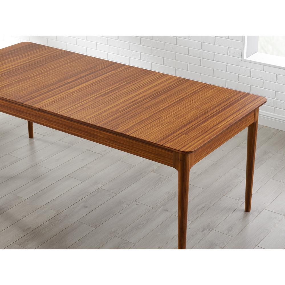 Erikka 110" Double-Leaves Extension Dining Table, Amber. Picture 2