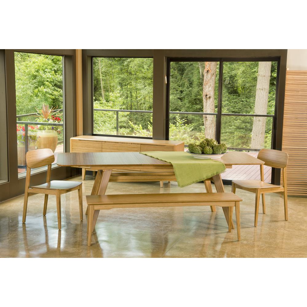 Currant 72 - 92" Extendable Dining Table, Caramelized. Picture 9