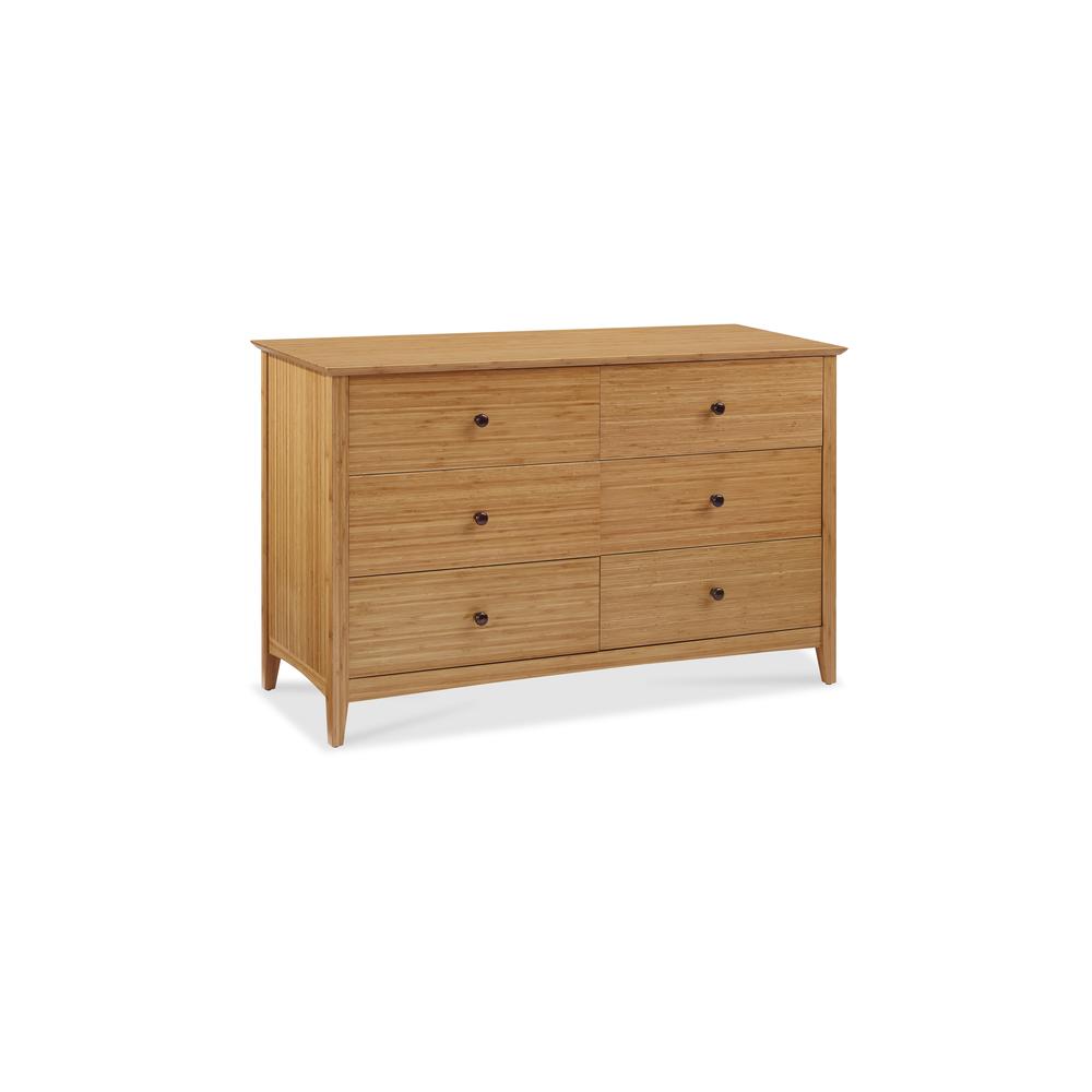 Willow Six Drawer Dresser, Caramelized. Picture 1