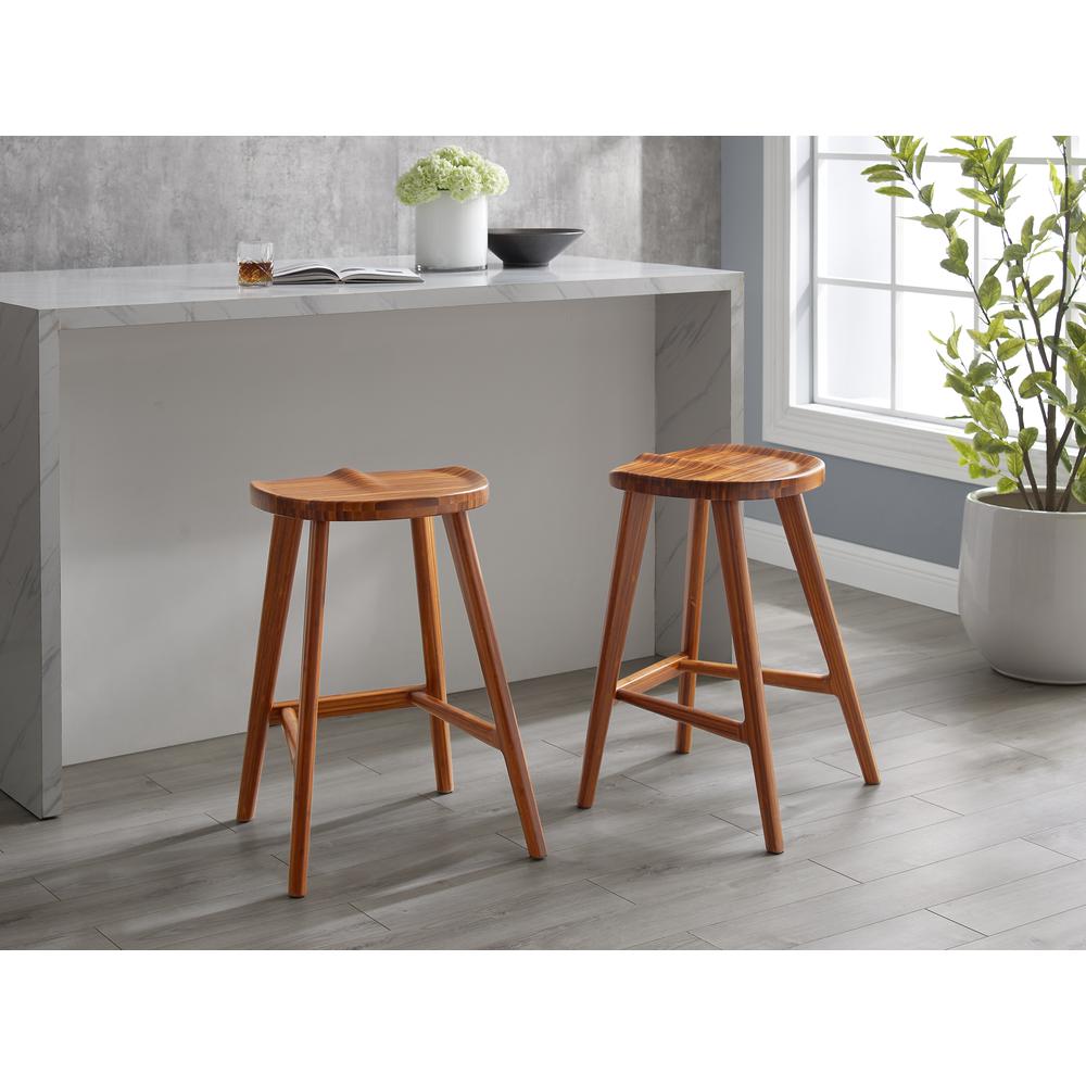 Max Stool in Counter Height, Amber, (Set of 2). Picture 6