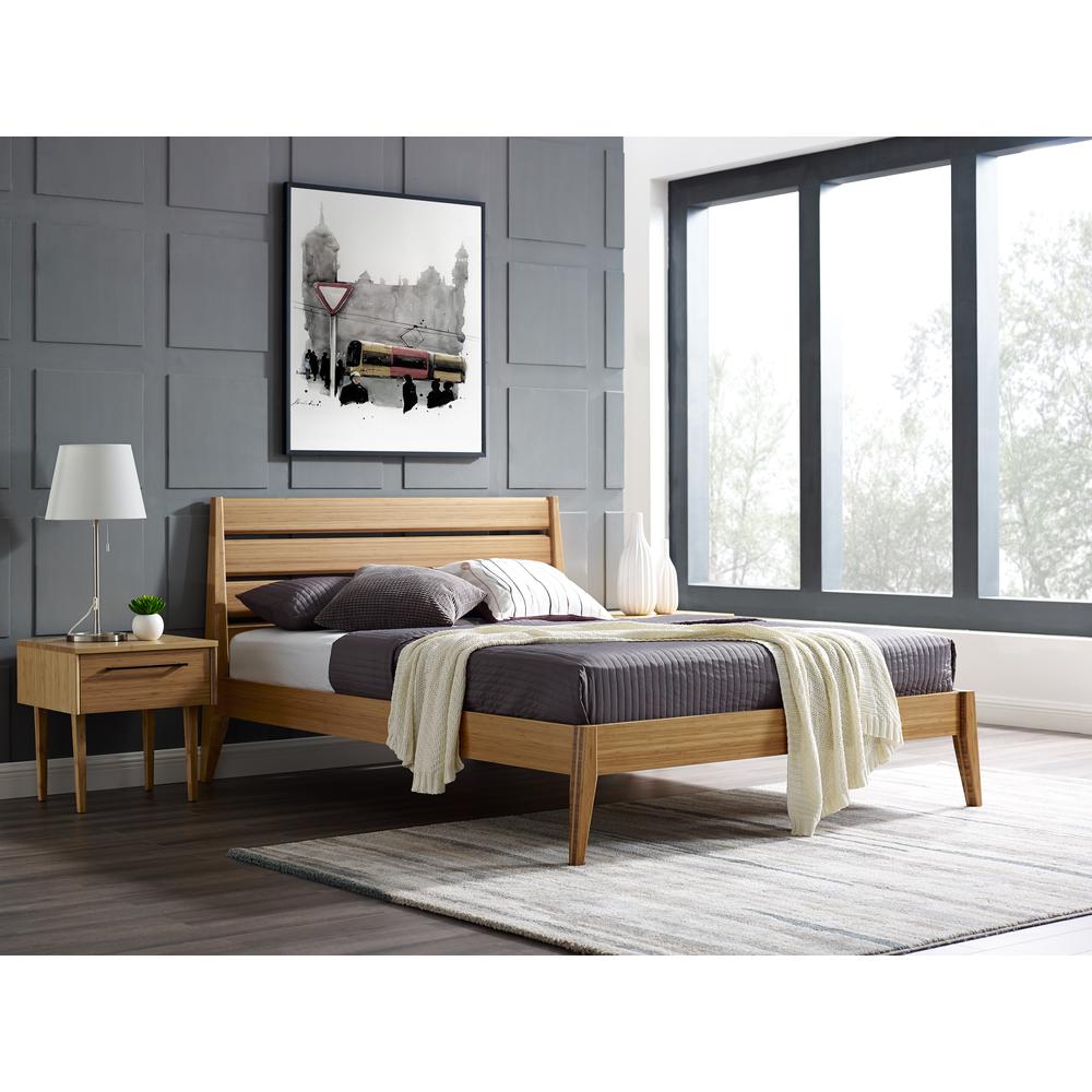 Sienna Queen Platform Bed, Caramelized. Picture 9