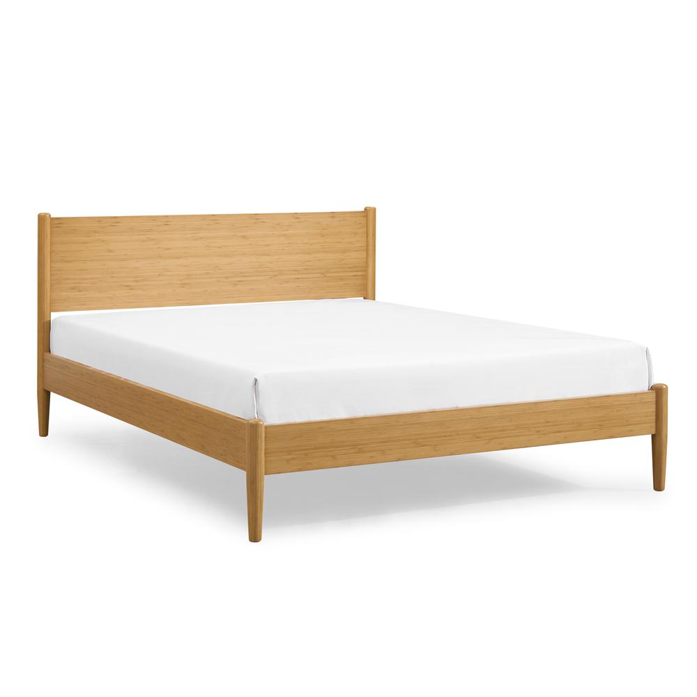 Ria Queen Platform Bed, Caramelized. Picture 2
