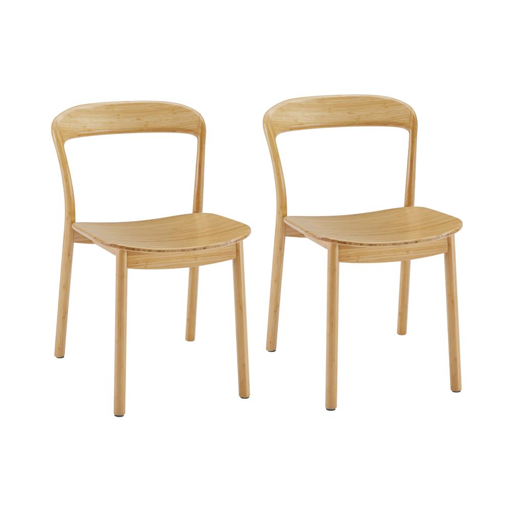 Hanna Dining Chair Bamboo Seat, Wheat (Set of 2). Picture 10