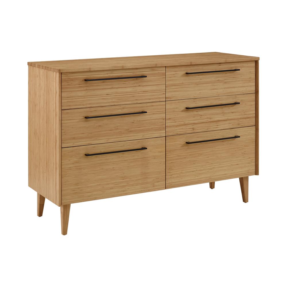 Sienna Six Drawer Double Dresser, Caramelized. Picture 2