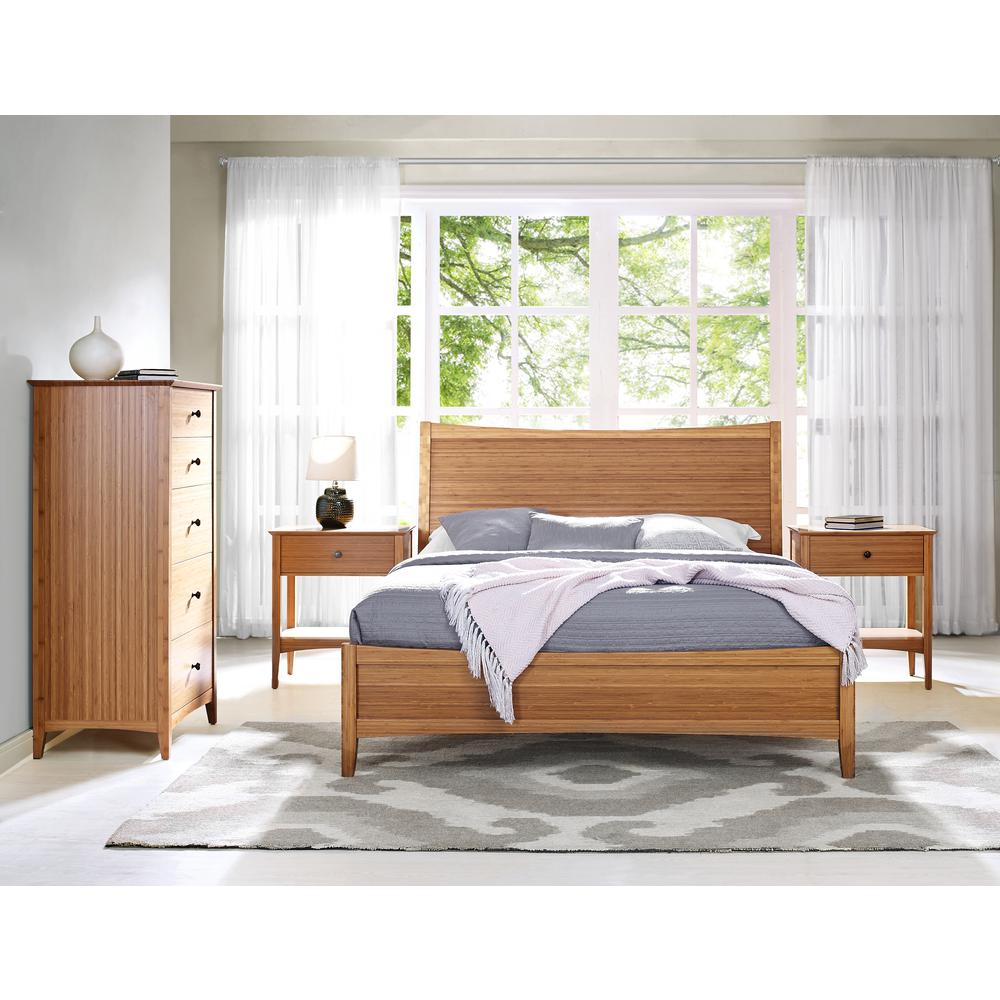 Willow Eastern King Platform Bed, Caramelized. Picture 22