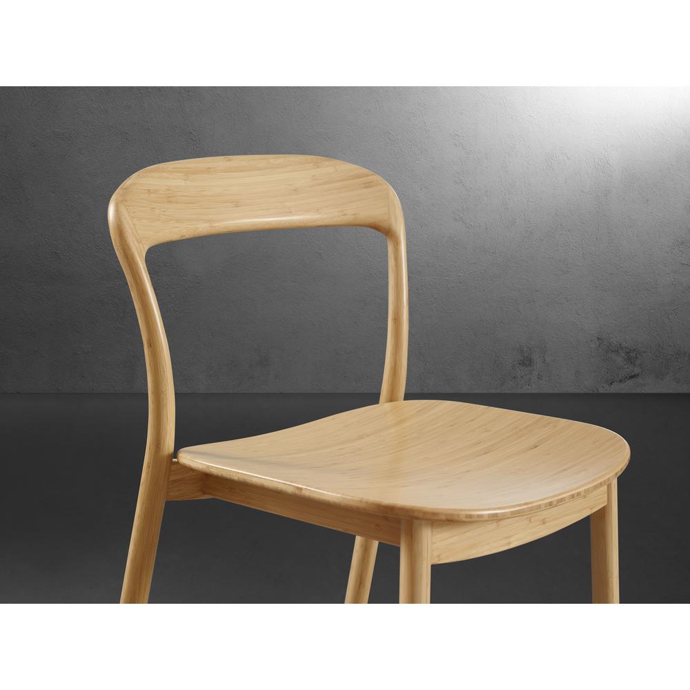 Hanna Dining Chair Bamboo Seat, Wheat (Set of 2). Picture 5