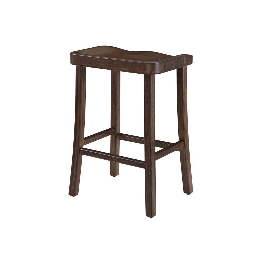 Tulip Counter Height Stool, Black Walnut, (Set of 2). Picture 5