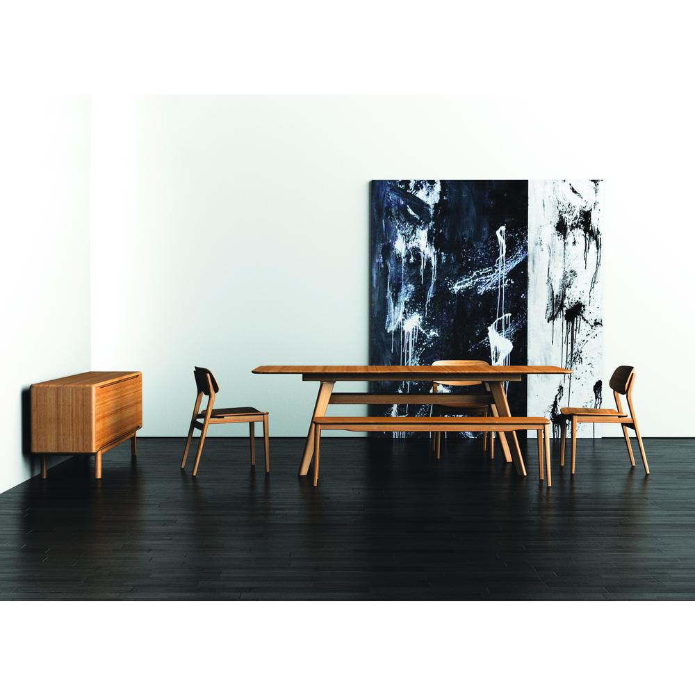 Currant 72 - 92" Extendable Dining Table, Caramelized. Picture 6