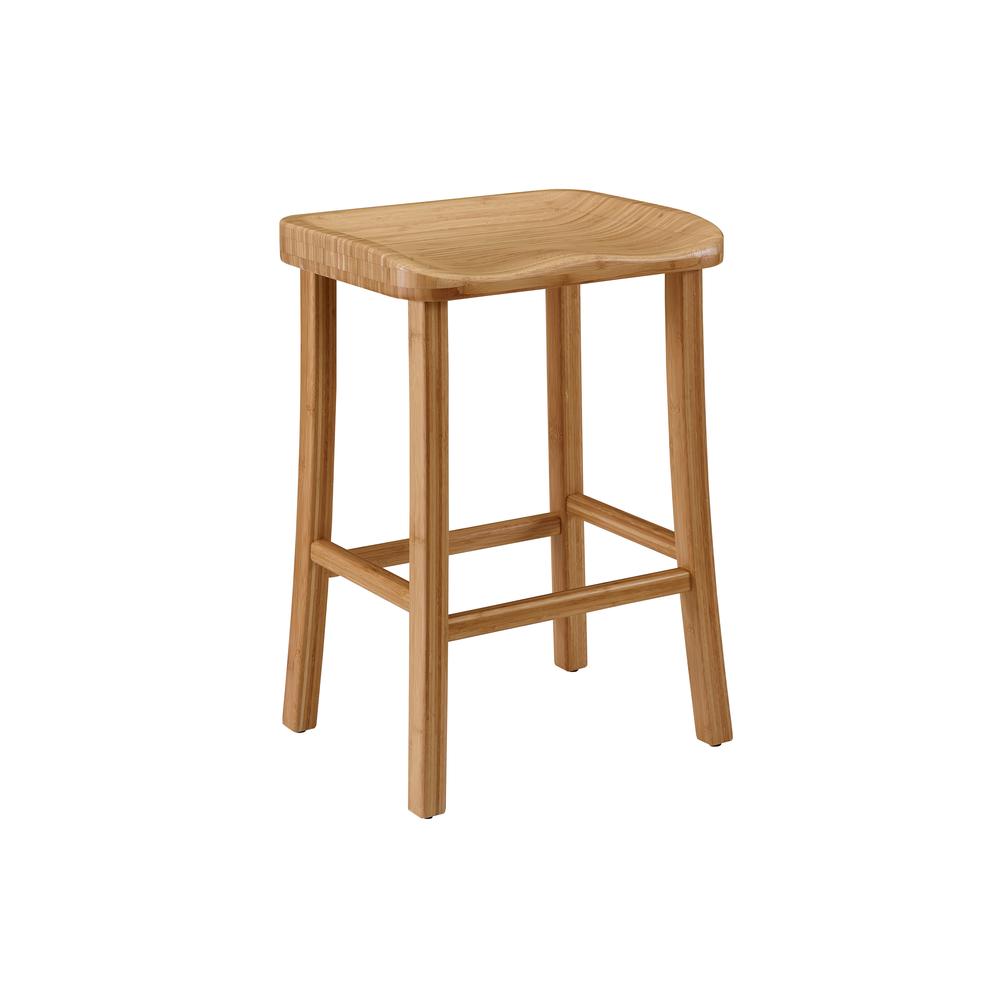 Tulip Bar Height Stool, Caramelized, (Set of 2). Picture 1