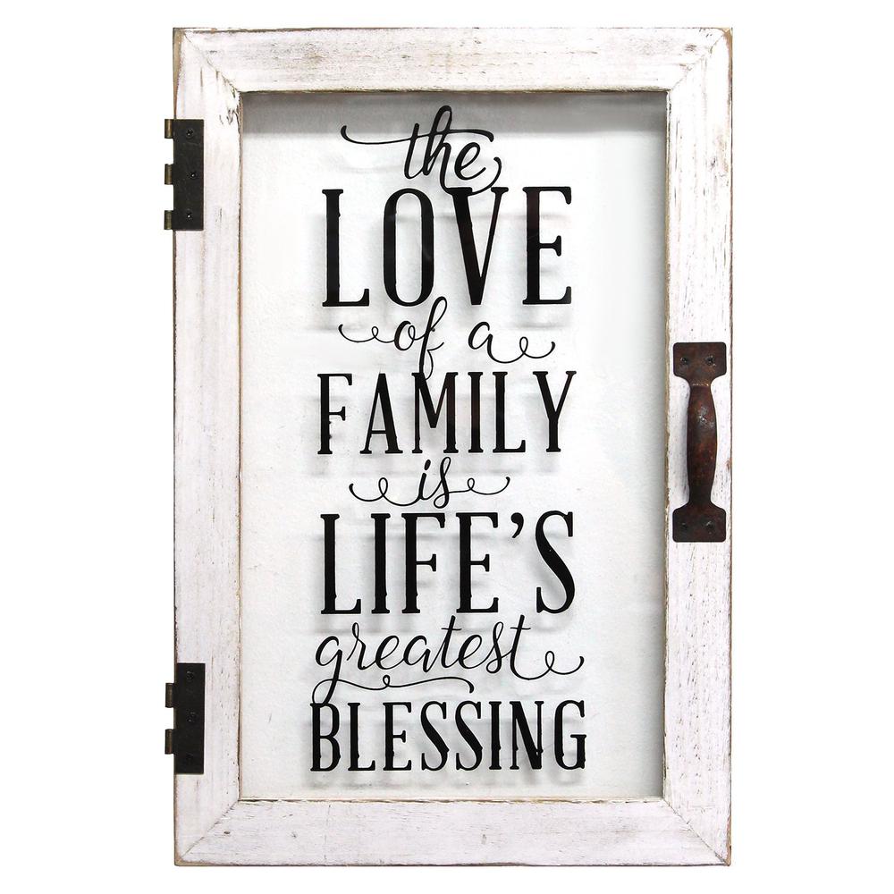 Life's Blessings Printed Glass Decor. Picture 1
