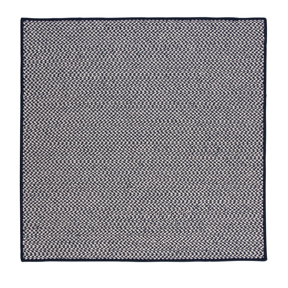 Outdoor Houndstooth Tweed - Navy 12' square. Picture 1