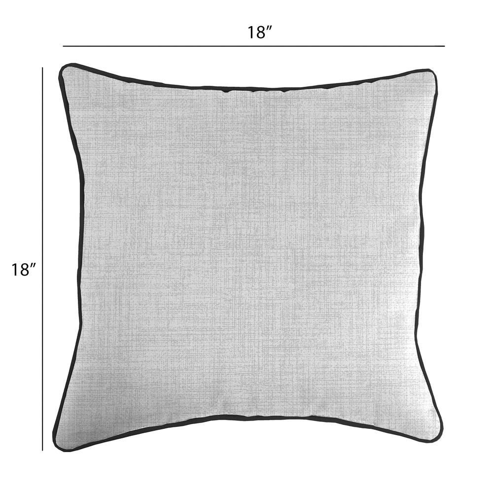 Cream God Bless America Novelty Square Knife Edge Outdoor Throw Pillow with Welt. Picture 2