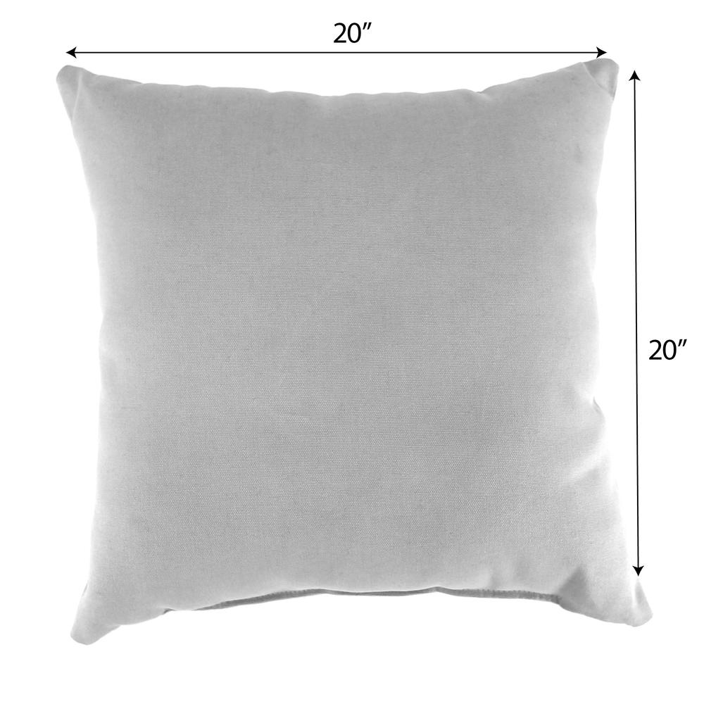 Light Blue Solid Knife Edge Reversible Decorative Throw Pillow with Front Button. Picture 2
