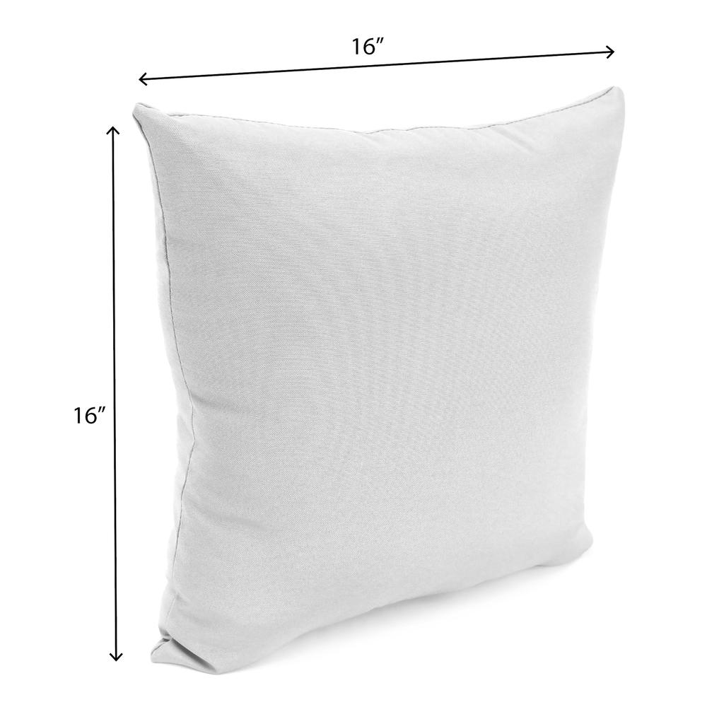 Sunbrella Antique Beige Solid Square Knife Edge Outdoor Throw Pillows (2-Pack). Picture 2
