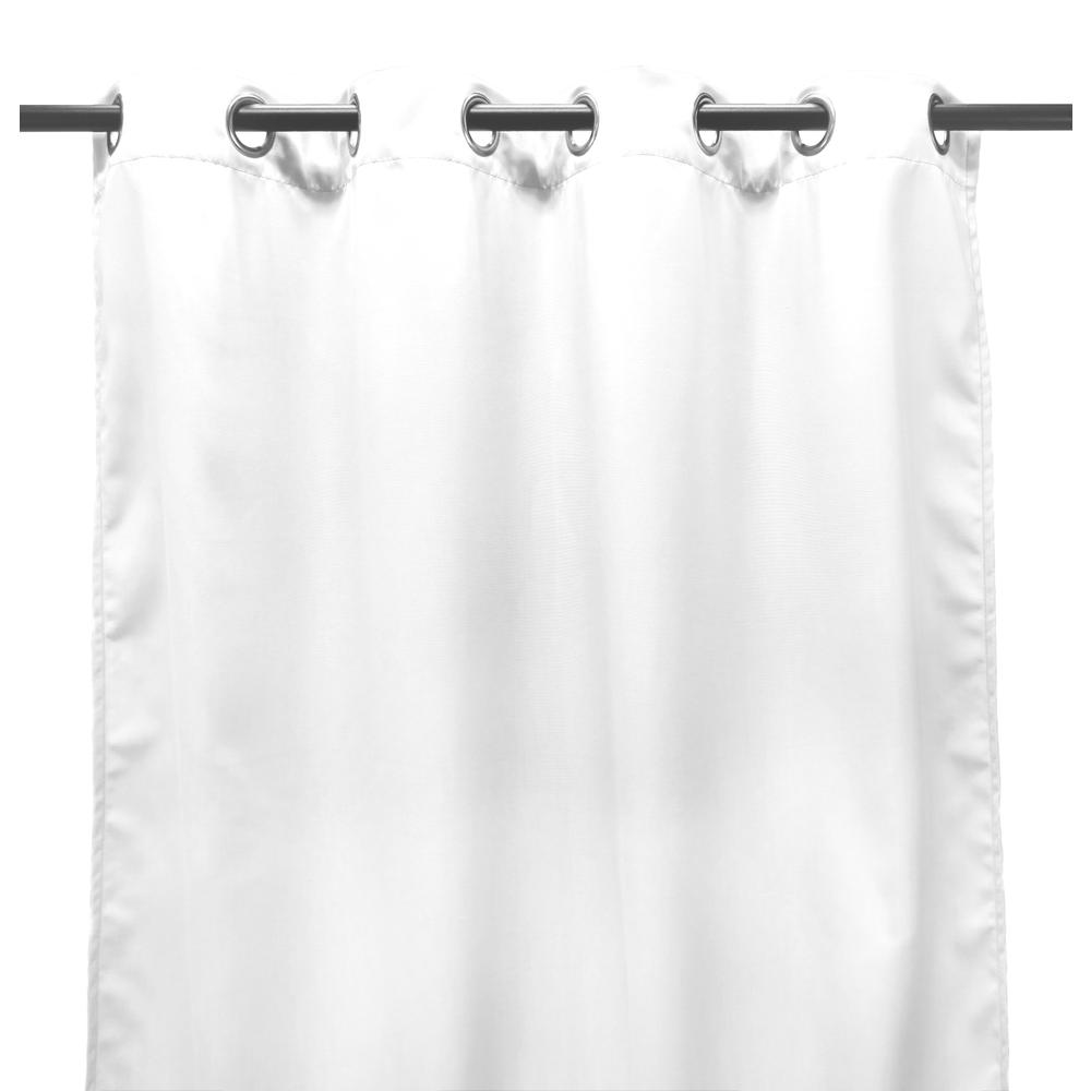 Indoor/Outdoor Curtains, White color. Picture 1