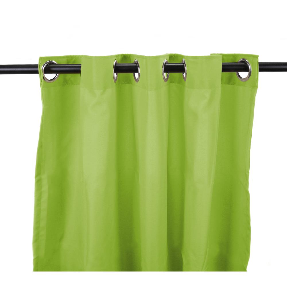 Indoor/Outdoor Curtains, Green color. The main picture.