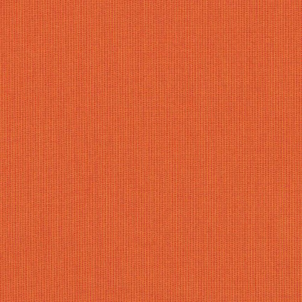 Sunbrella Spectrum Cayenne Orange Solid French Edge Outdoor Cushion with Ties. Picture 4