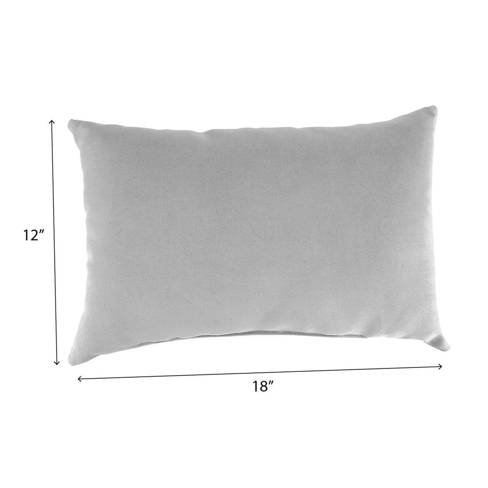 Rave Grey Quatrefoil Outdoor Lumbar Throw Pillows (2-Pack). Picture 2