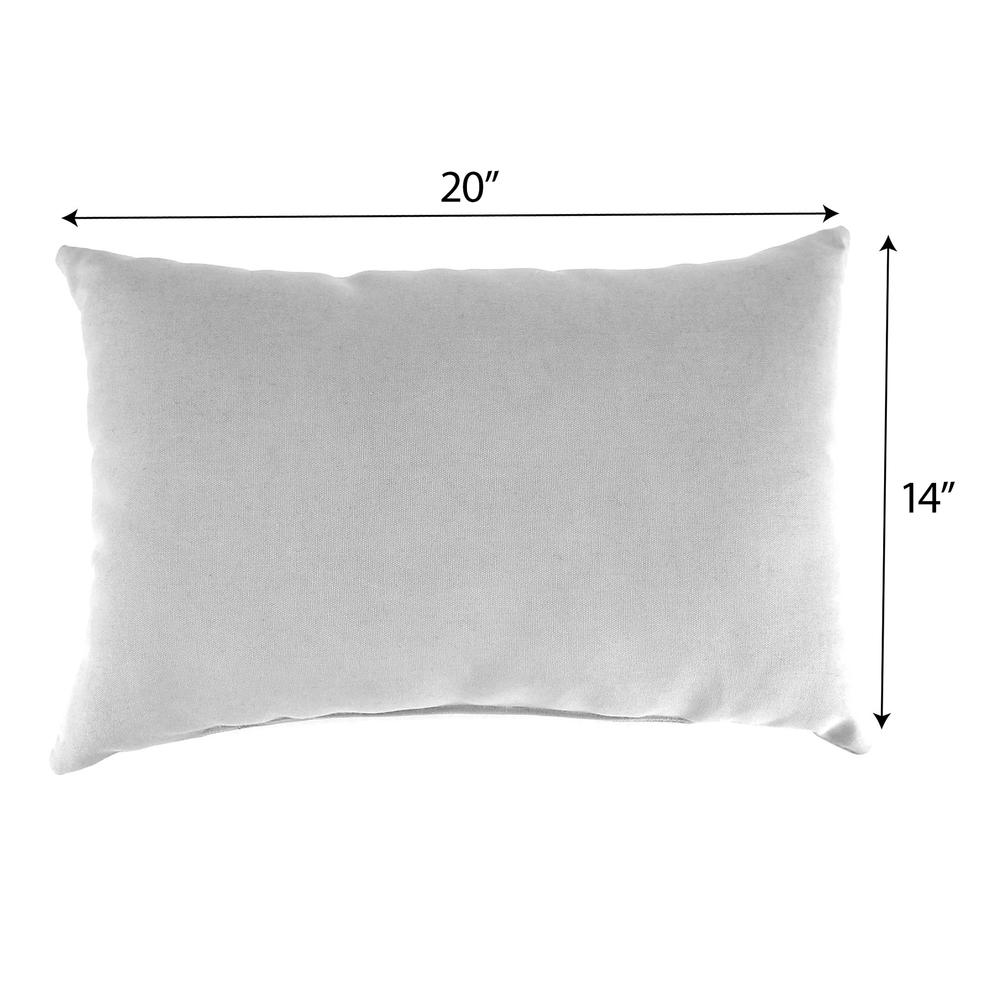 Ivory Solid Reversible Decorative Lumbar Throw Pillow with Front Buttons. Picture 2